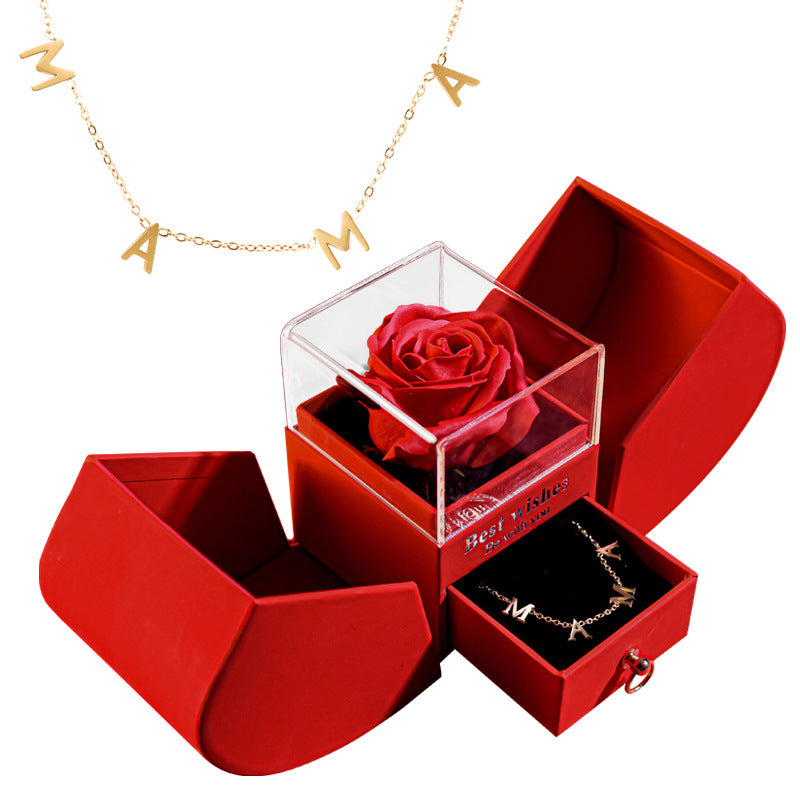Rose Box with MAMA Necklace