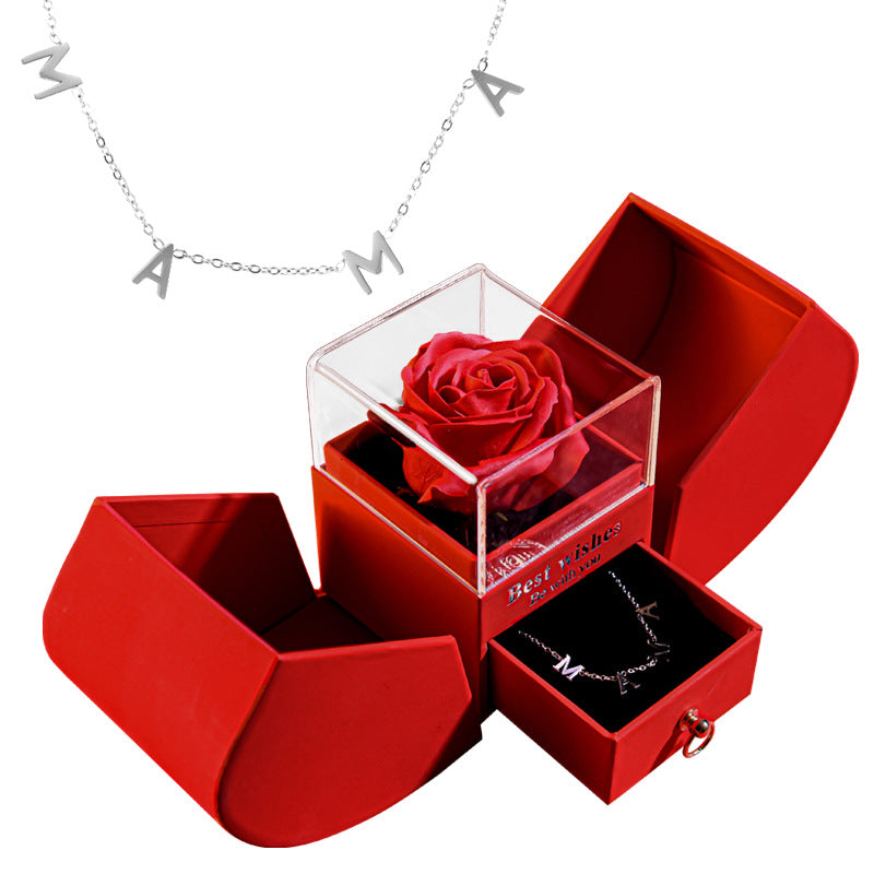 Rose Box with MAMA Necklace