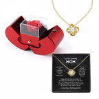 Apple Rose Gift Box with Necklace (From Daughter)