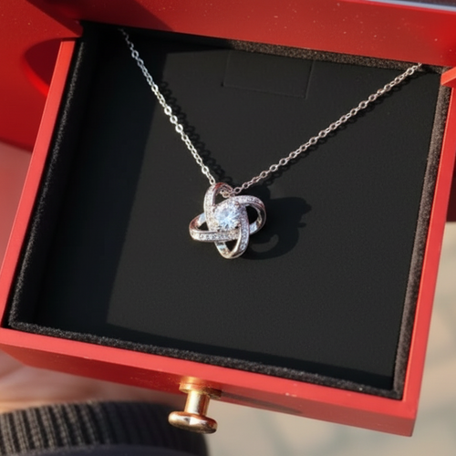 Love Apple Rose Gift Box with Necklace
